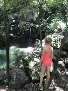 Smaller falls at Llanos de Cortes waterfall